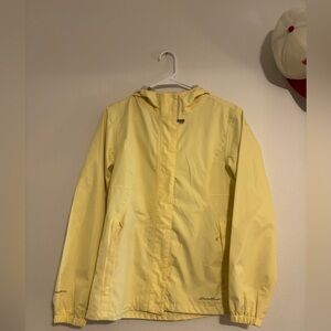Eddie Bauer Light Yellow Hooded Jacket